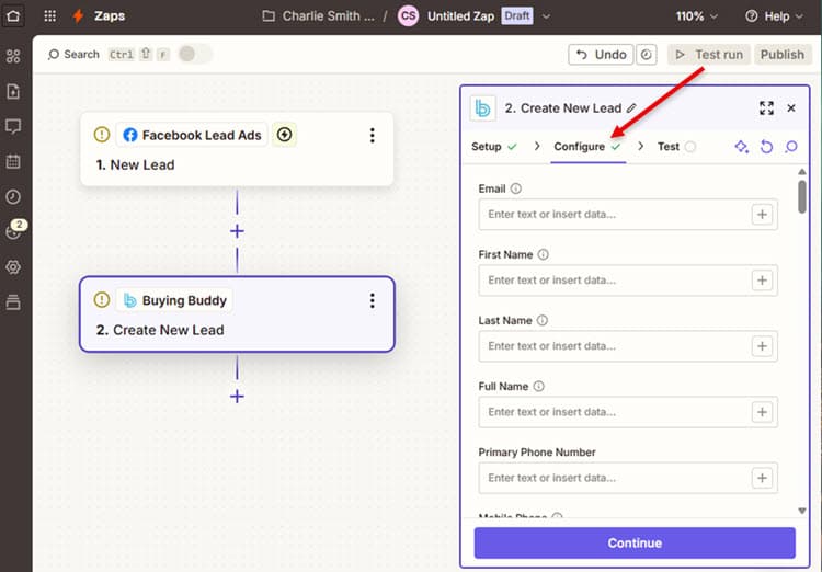 Configuring field mappings